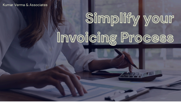 Modern digital invoice displayed